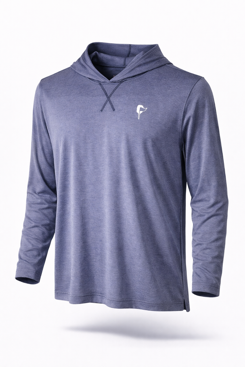 Butter Stripe Hoodie- Soft Navy