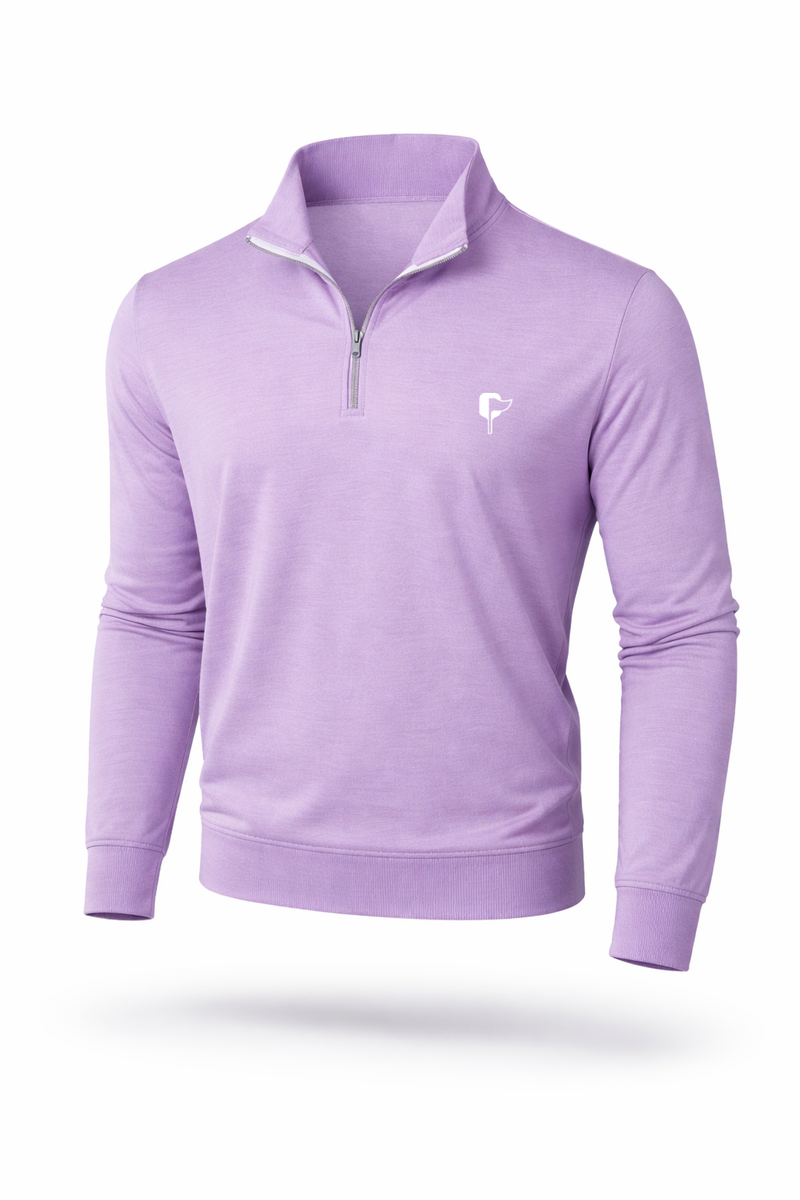 Butter Stripe Half Zip- Lavender