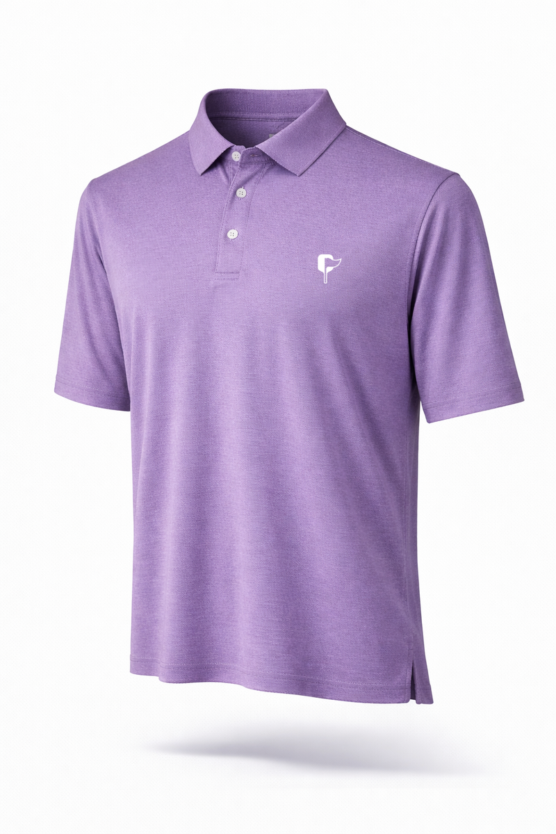 Butter Stripe Performance Polo- Napa Berry