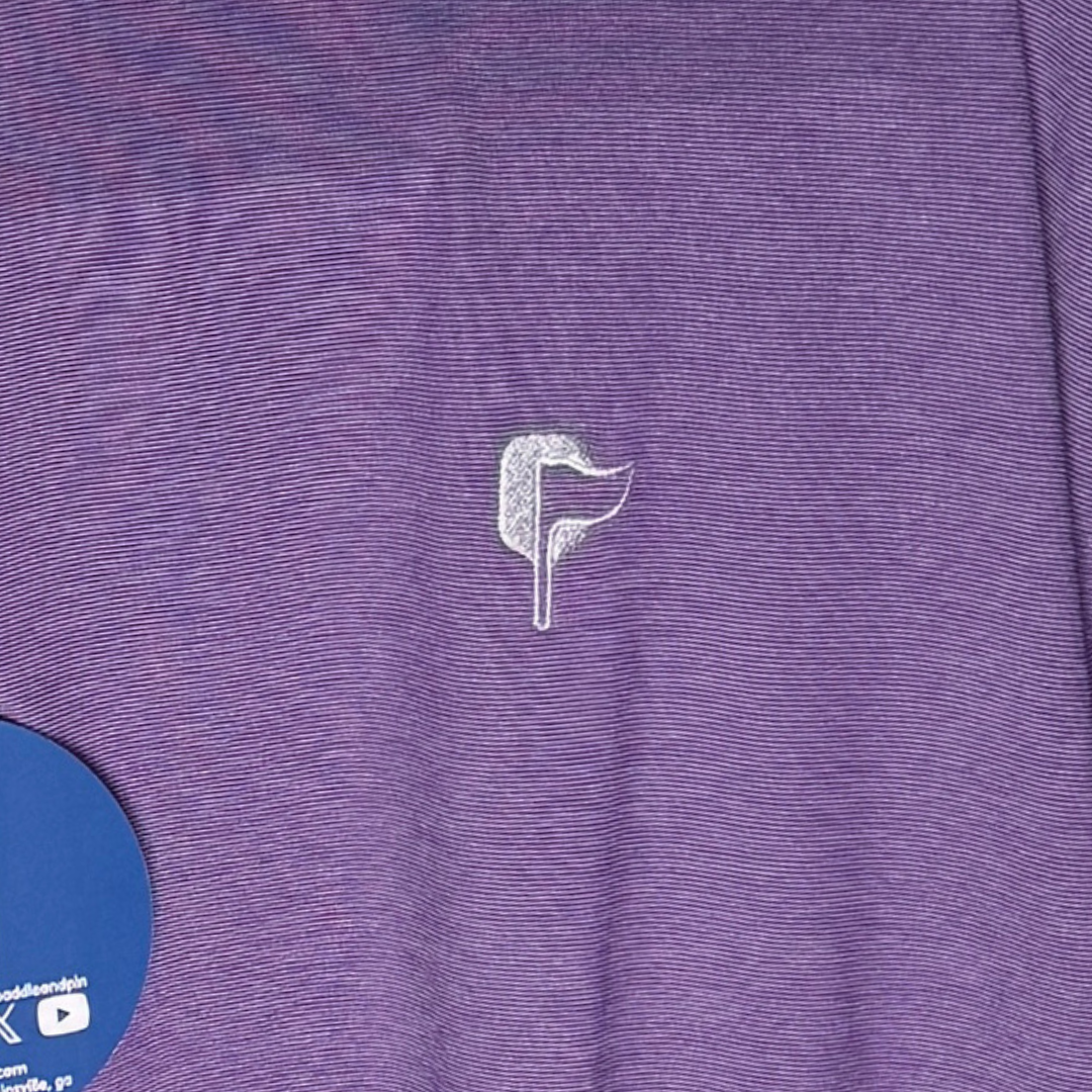 Butter Stripe Performance Polo- Napa Berry