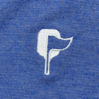 Nautical Blue Butter Stripe Performance Polo