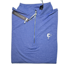 Butter Stripe Half Zip- Nautical Blue
