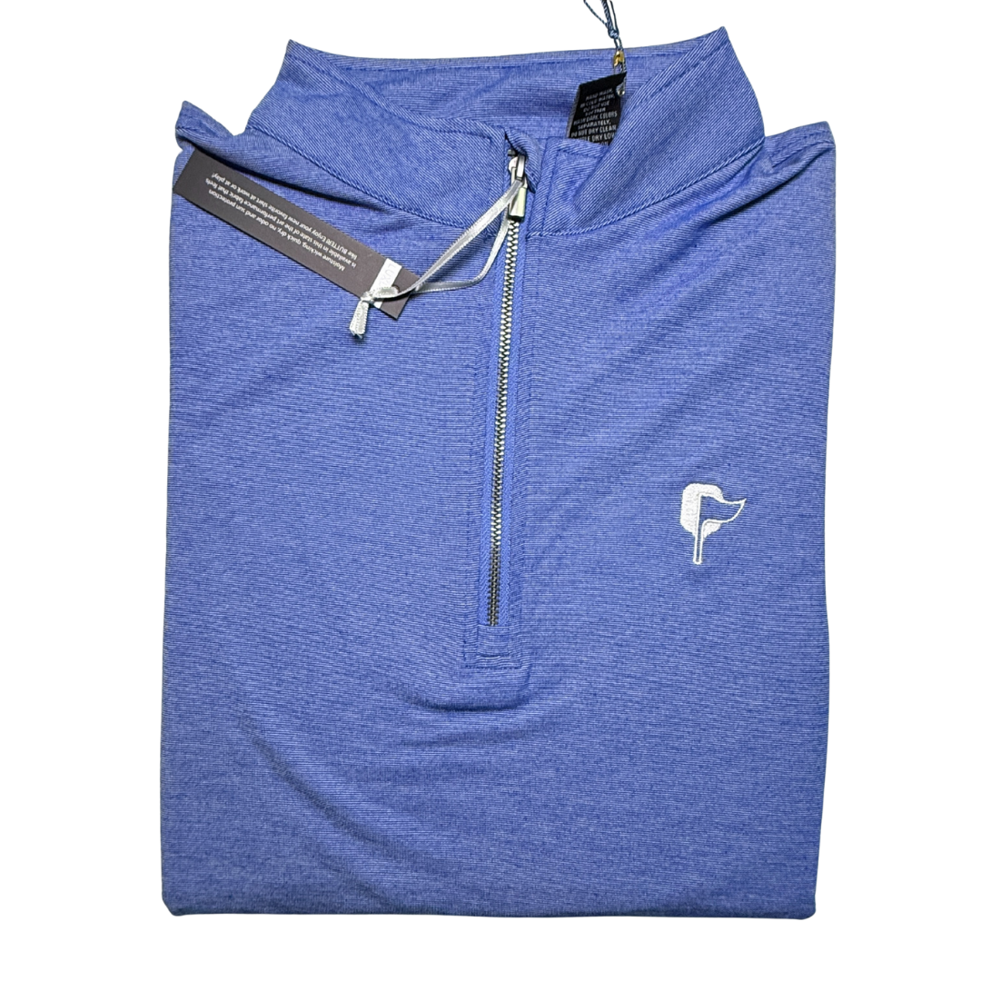 Butter Stripe Half Zip- Nautical Blue