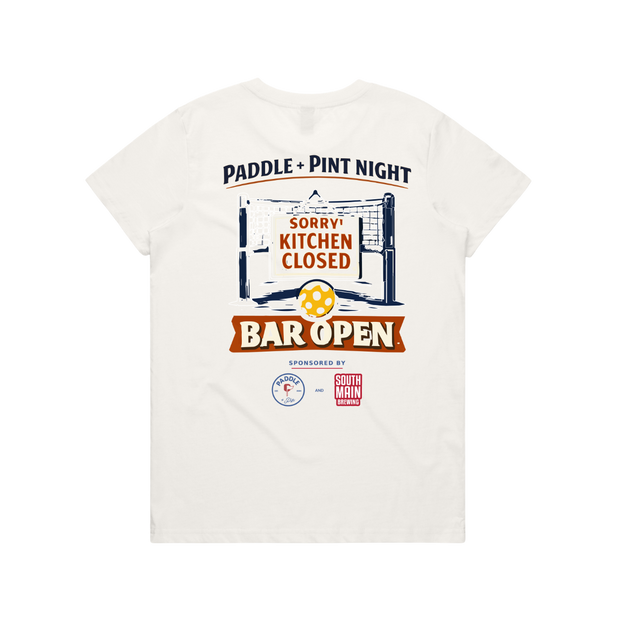 Women's Bar Open SS Tee- Natural