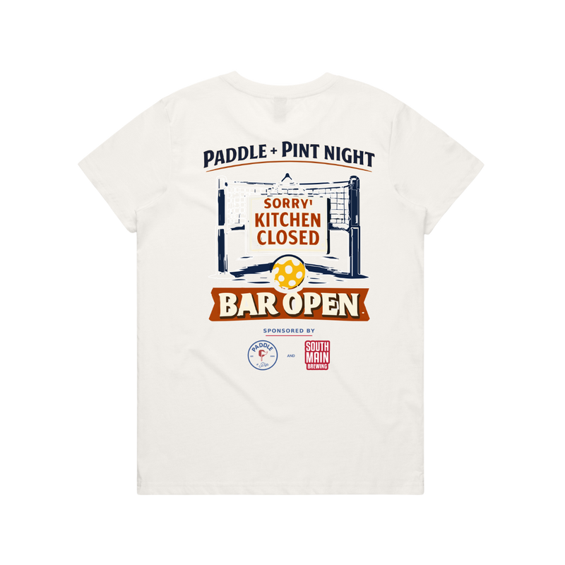 Women's Bar Open SS Tee- Natural