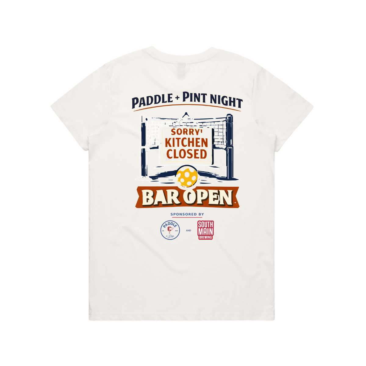 Women's Bar Open SS Tee- Natural