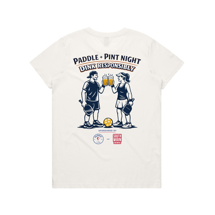 Women's Dink and Repeat SS Tee- Natural