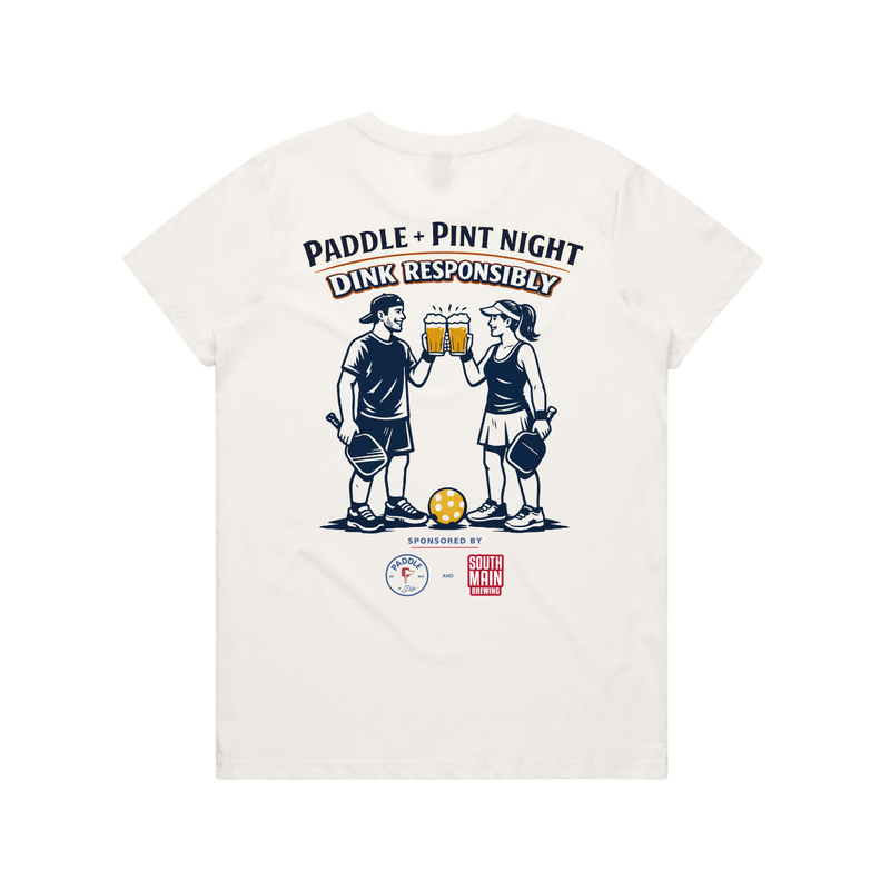 Women's Dink and Repeat SS Tee- Natural