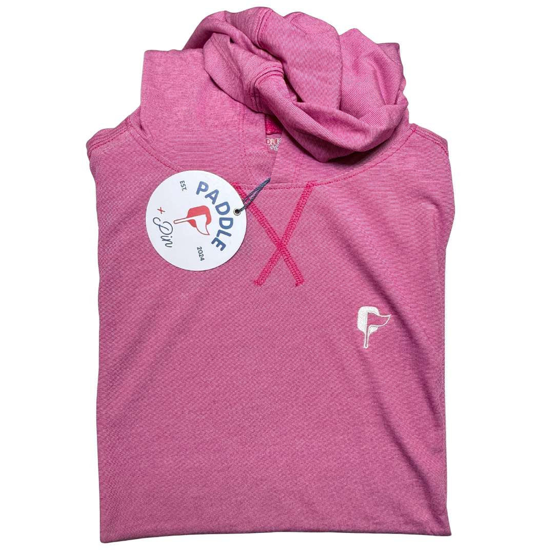 Butter Stripe Hoodie- Velvet Rose