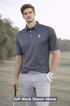 Butter Stripe Performance Polo- Napa Berry
