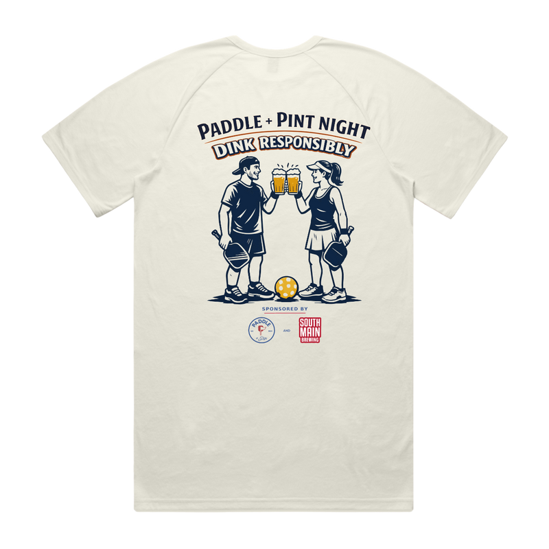 Men's Dink Responsibly SS Tee- Natural