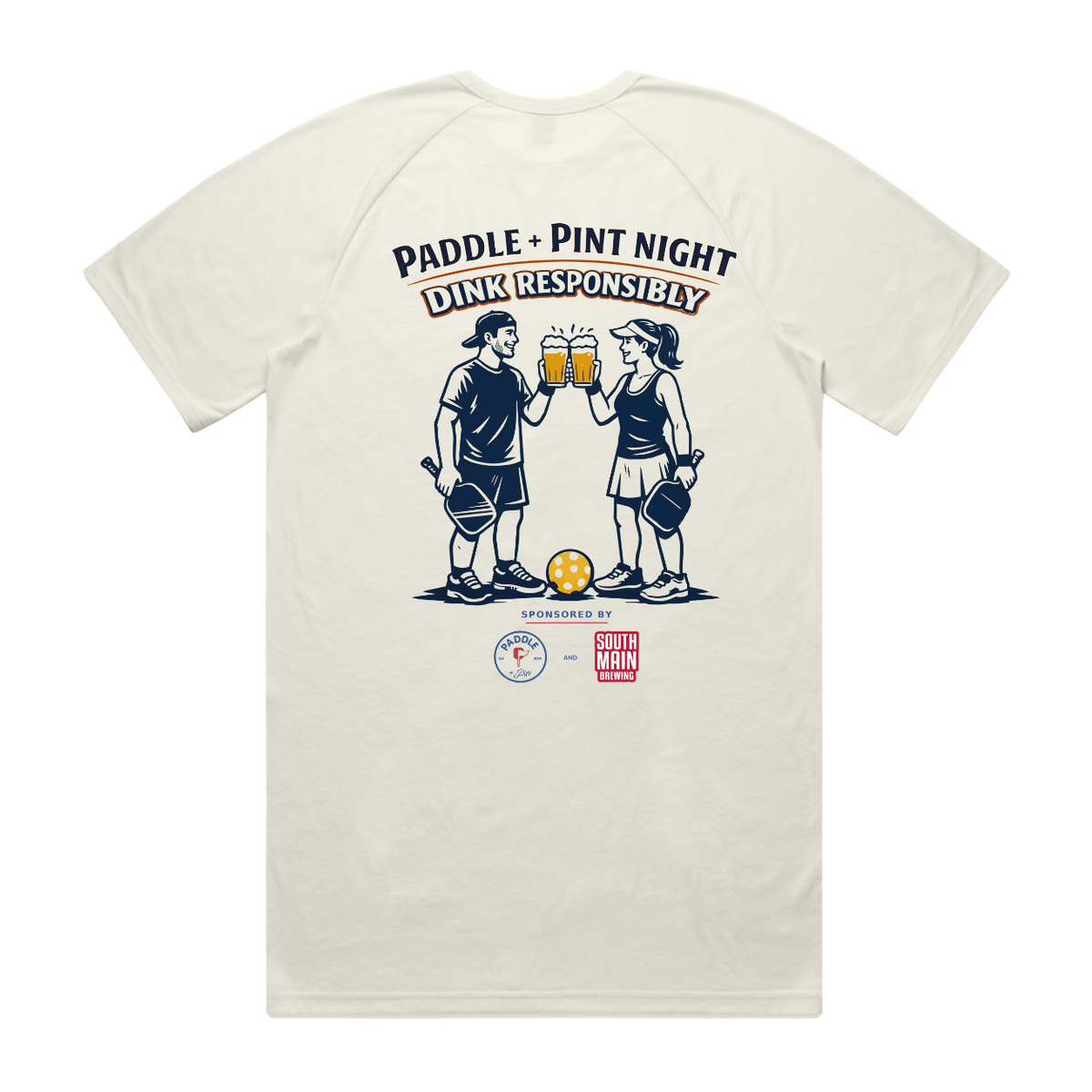 Men's Dink Responsibly SS Tee- Natural