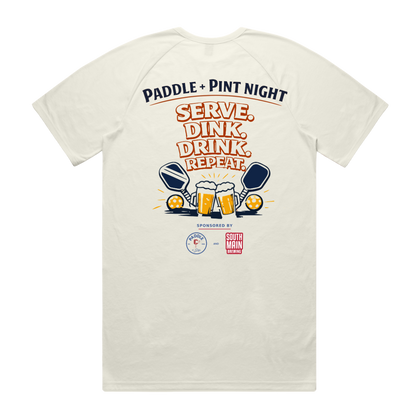 Men's Dink and Repeat SS Tee- Natural