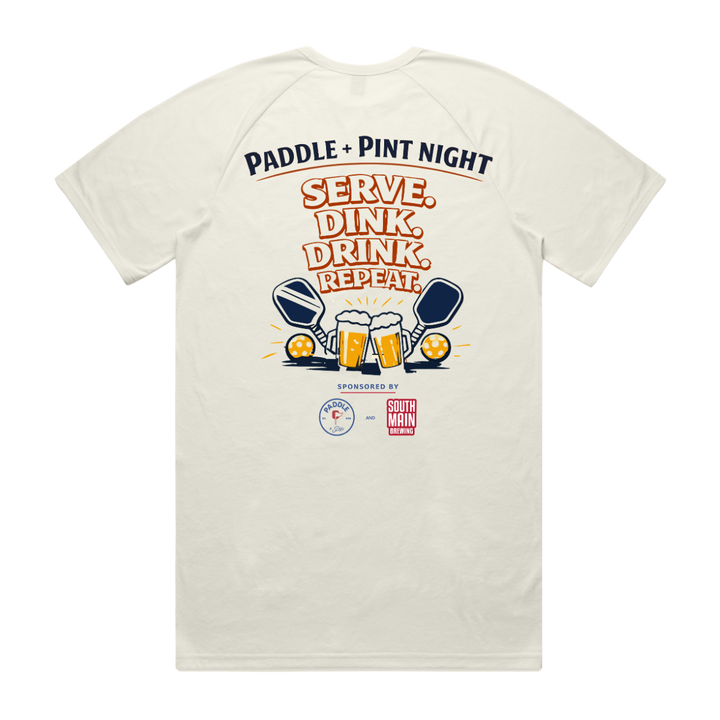 Men's Dink and Repeat SS Tee- Natural