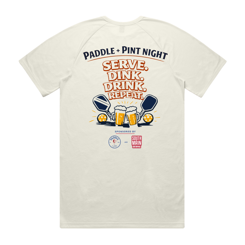 Men's Dink and Repeat SS Tee- Natural
