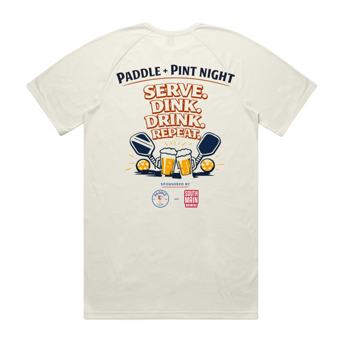 Men's Dink and Repeat SS Tee- Natural