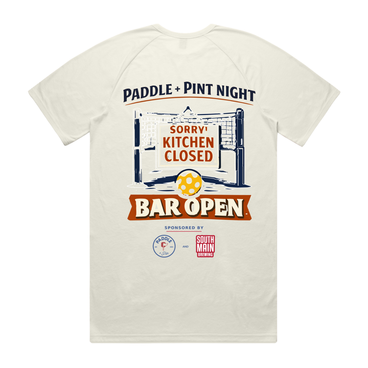 Men's Bar Open SS Tee- Natural