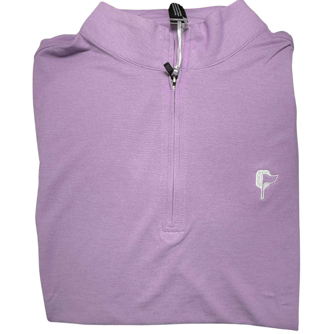 Butter Stripe Half Zip- Lavender