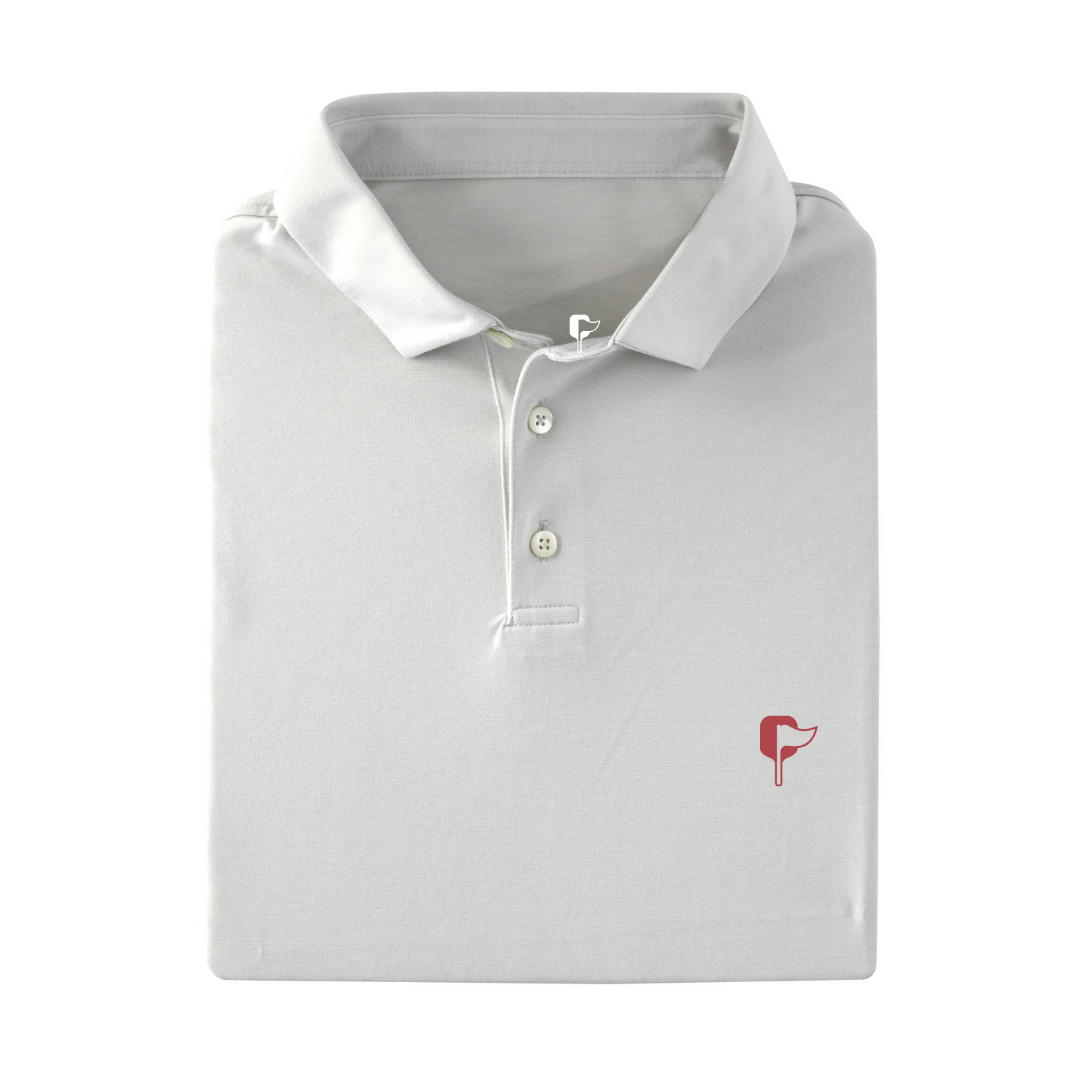 Butter Stripe Performance Polo- Cloud