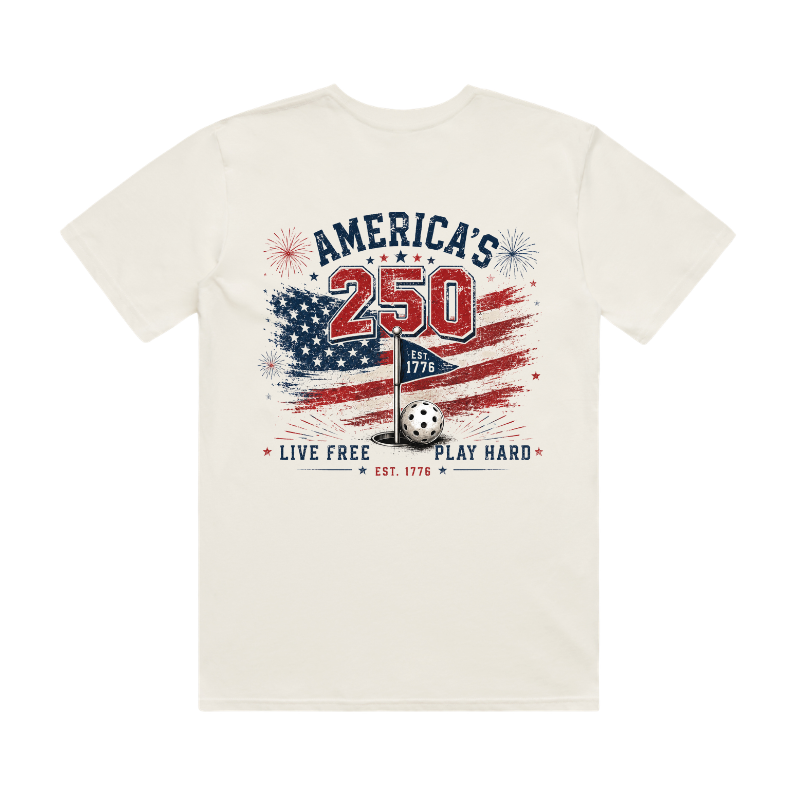 Men's "Live Free, Play Hard" Tee
