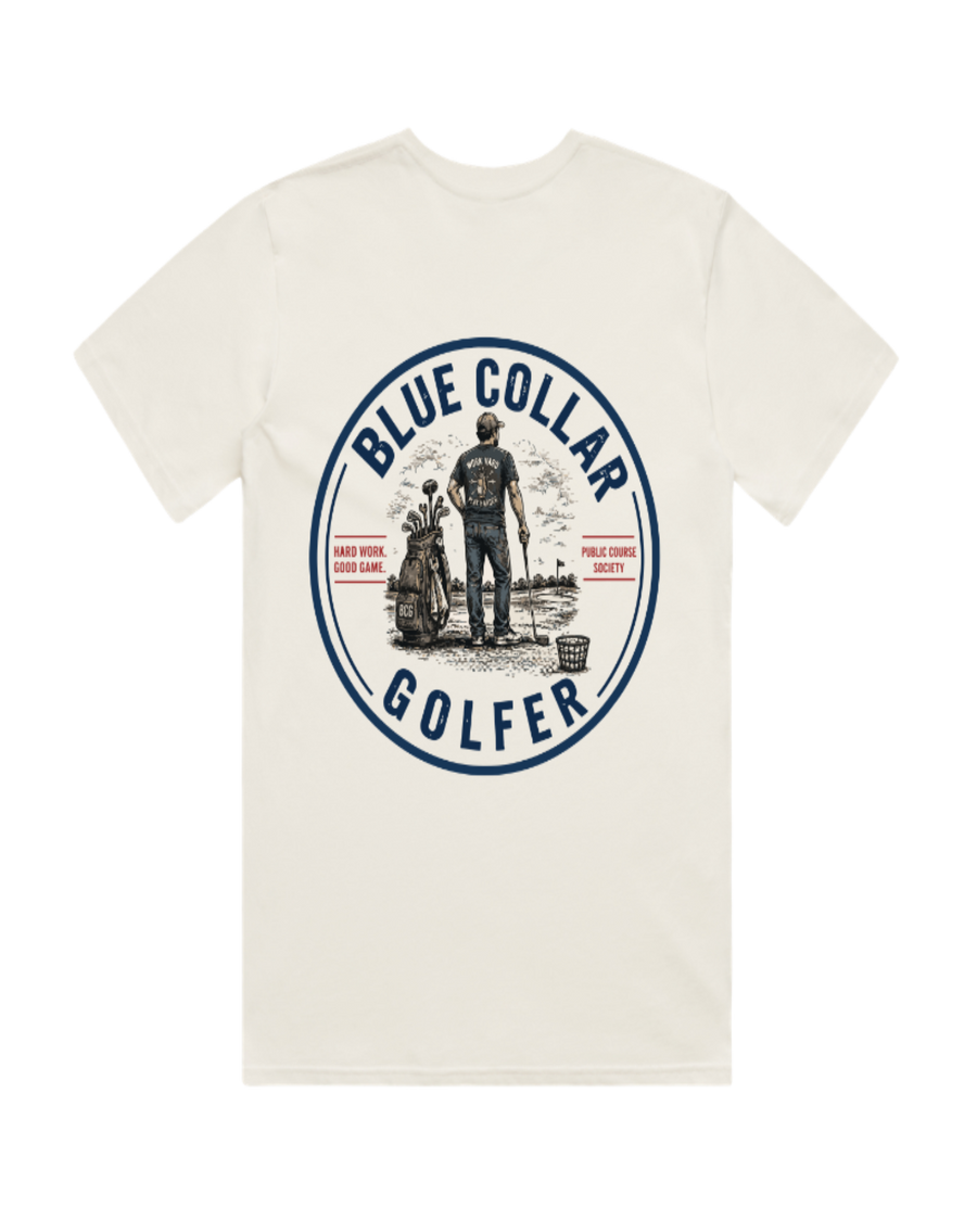 Blue Collar Golfer Logo- Cream