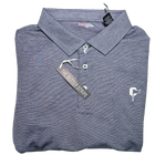 Butter Stripe Performance Polo- Soft Navy