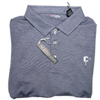 Navy Butter Stripe Performance Polo