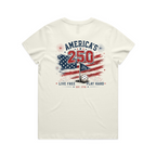 Women's "Live Free, Play Hard" Tee
