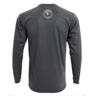 Logo Performance L/S- Heather Dark Gray