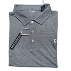 Butter Stripe Performance Polo- Soft Black