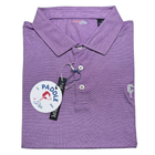 Butter Stripe Performance Polo- Napa Berry