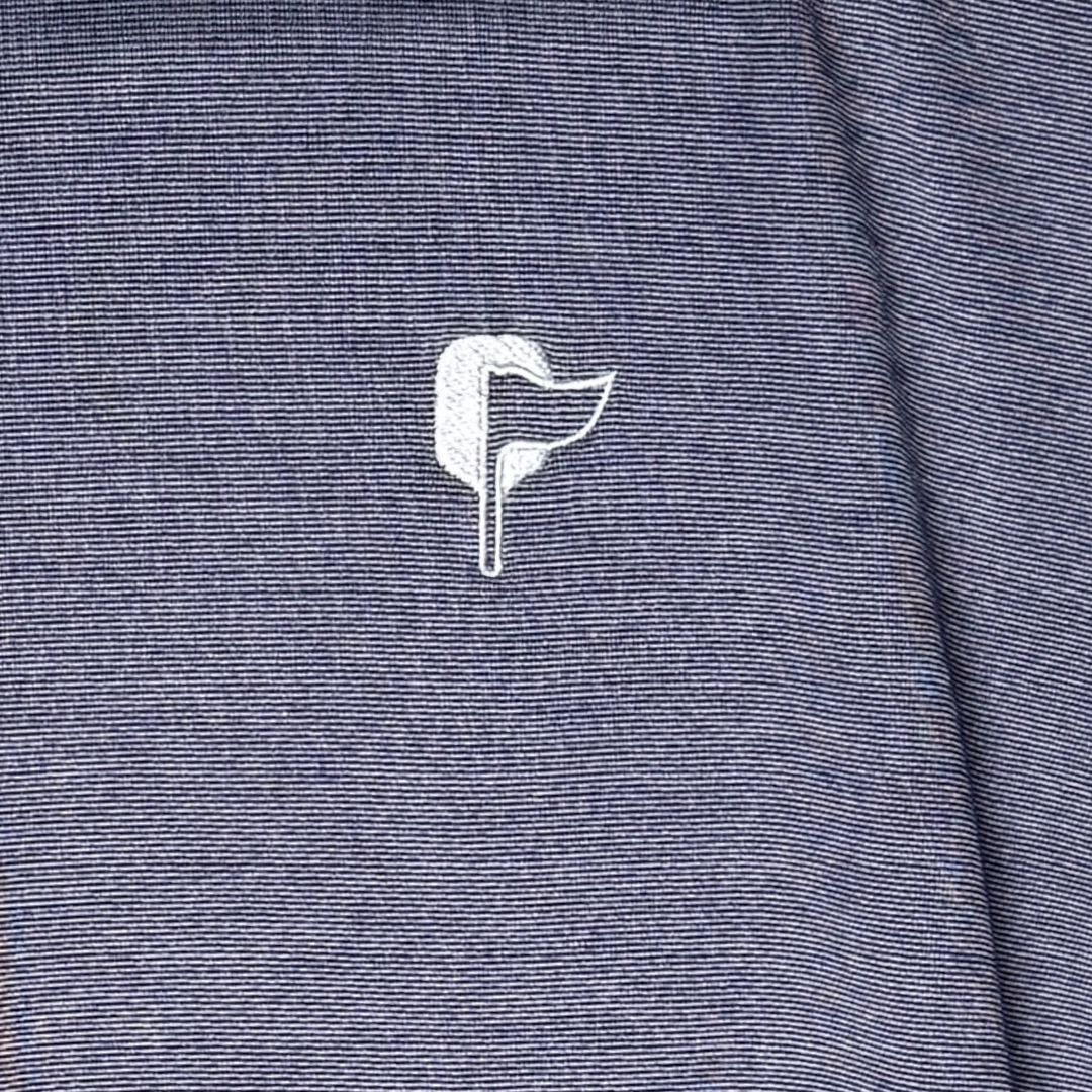 Butter Stripe Half Zip- Navy