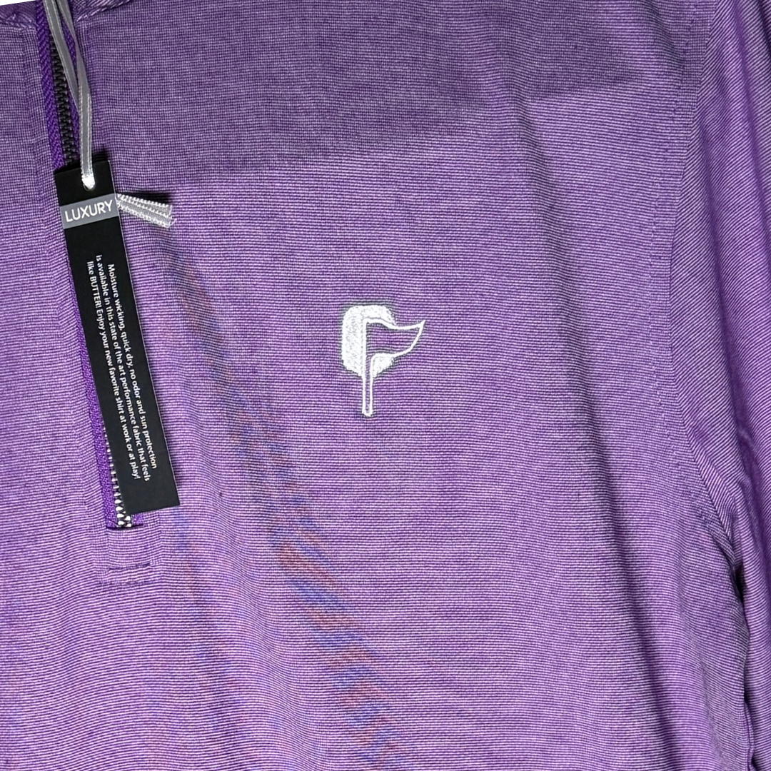 Butter Stripe Half Zip- Napa Berry