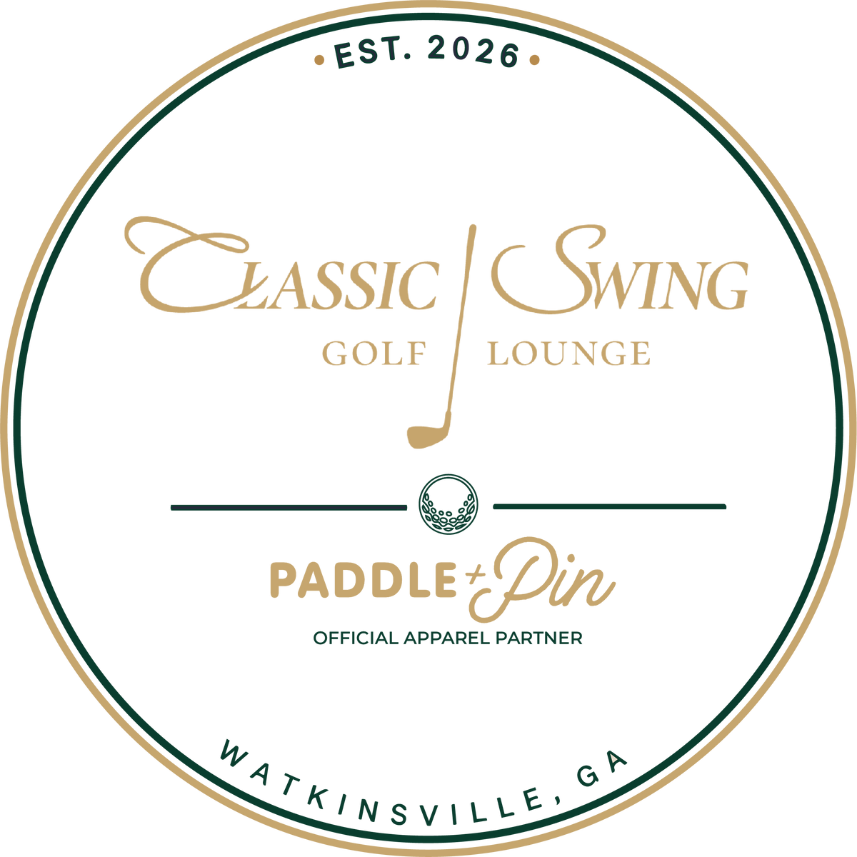 Classic Swing x Paddle + Pin collaboration mark
