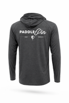P+P Logo Performance Hoodie- Heather Dark Gray