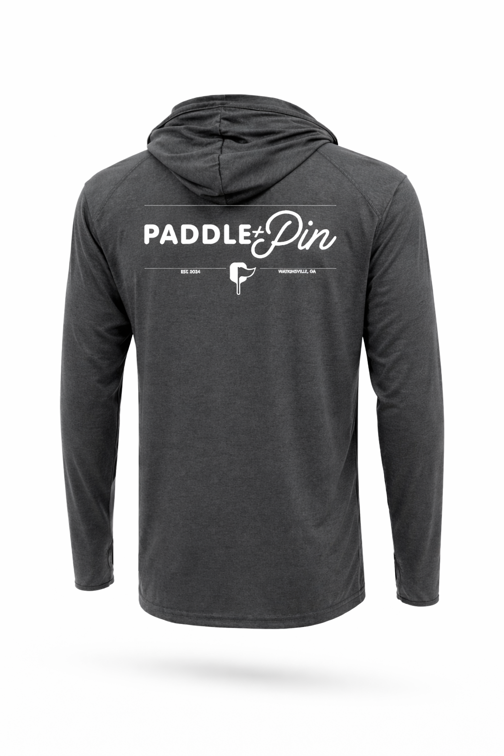 P+P Logo Performance Hoodie- Heather Dark Gray