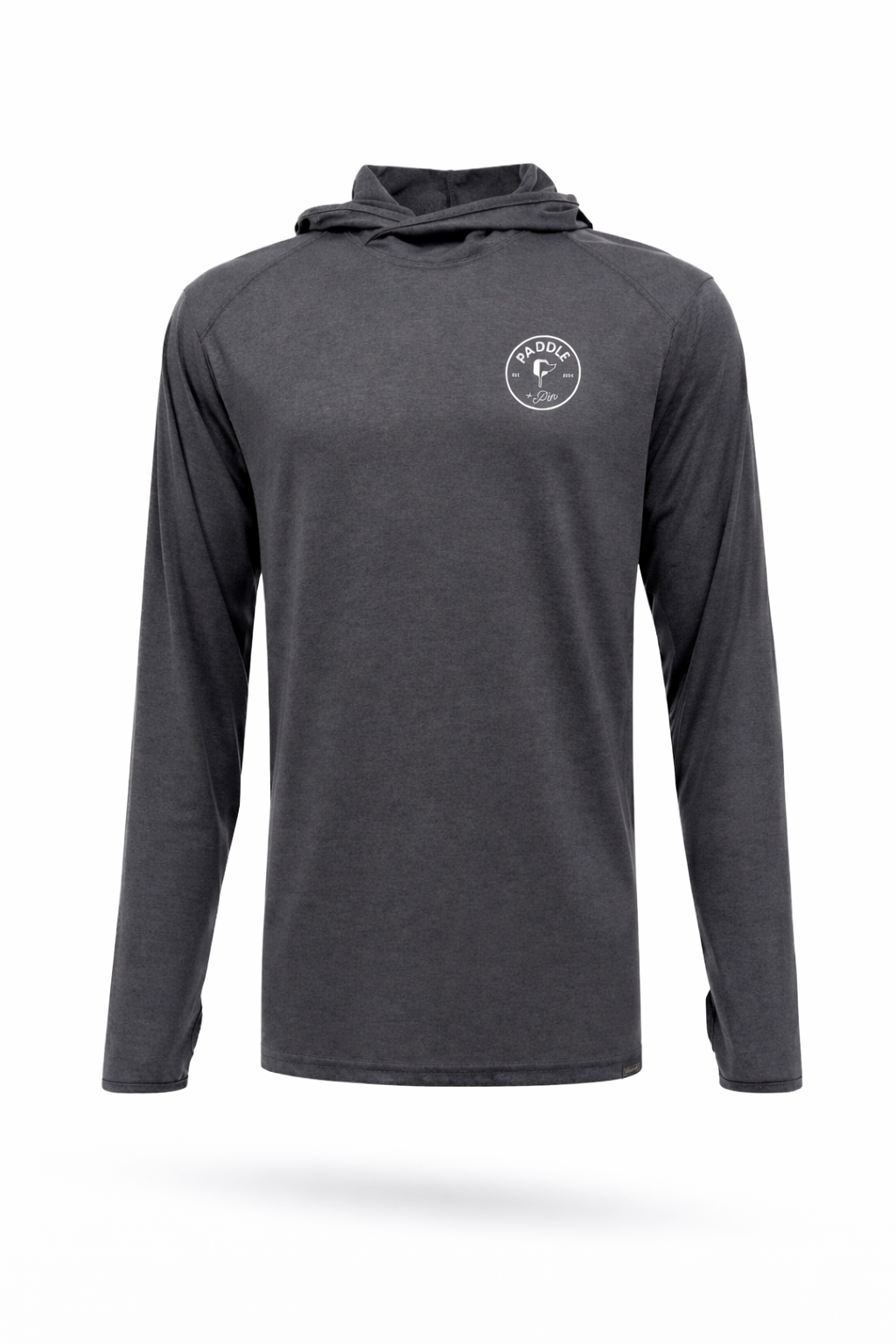 P+P Logo Performance Hoodie- Heather Dark Gray