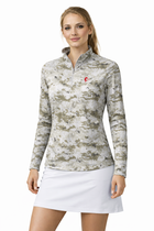 Women's Ecotek 1/2 Zip- Camo