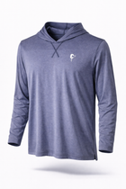 Butter Stripe Hoodie- Soft Navy