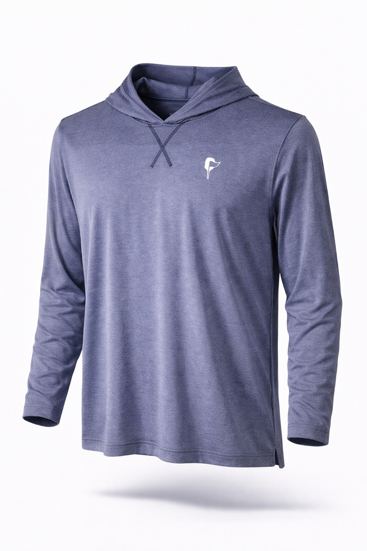 Butter Stripe Hoodie- Soft Navy