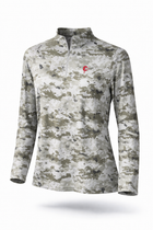 Women's Ecotek 1/2 Zip- Camo
