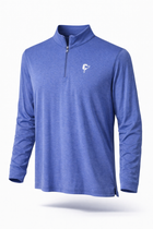 Butter Stripe Half Zip- Nautical Blue