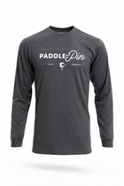Logo Performance L/S- Heather Dark Gray