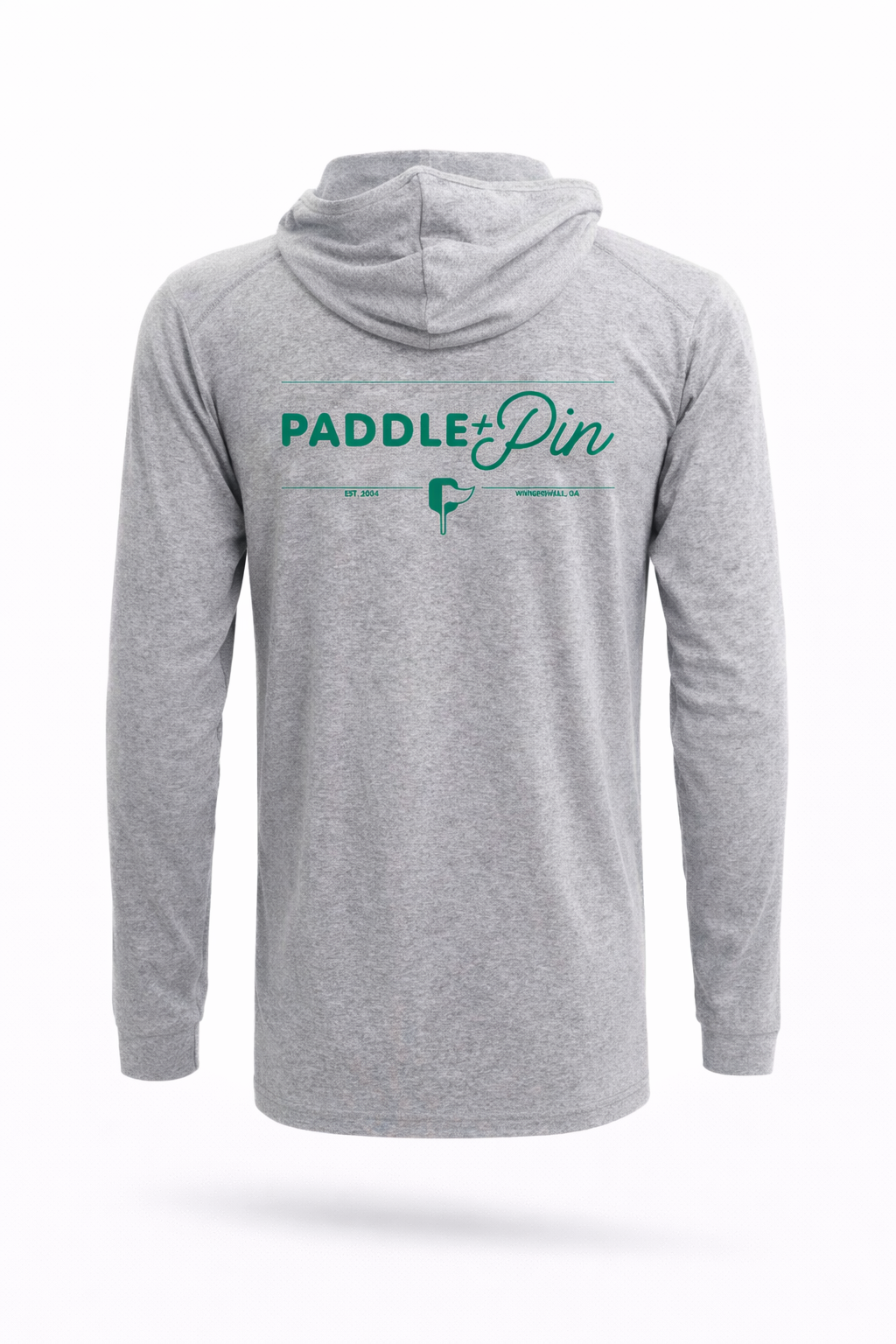 P+P Logo Performance Hoodie- Heather Grey