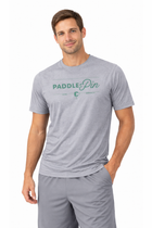 Logo Performance S/S- Heather Grey