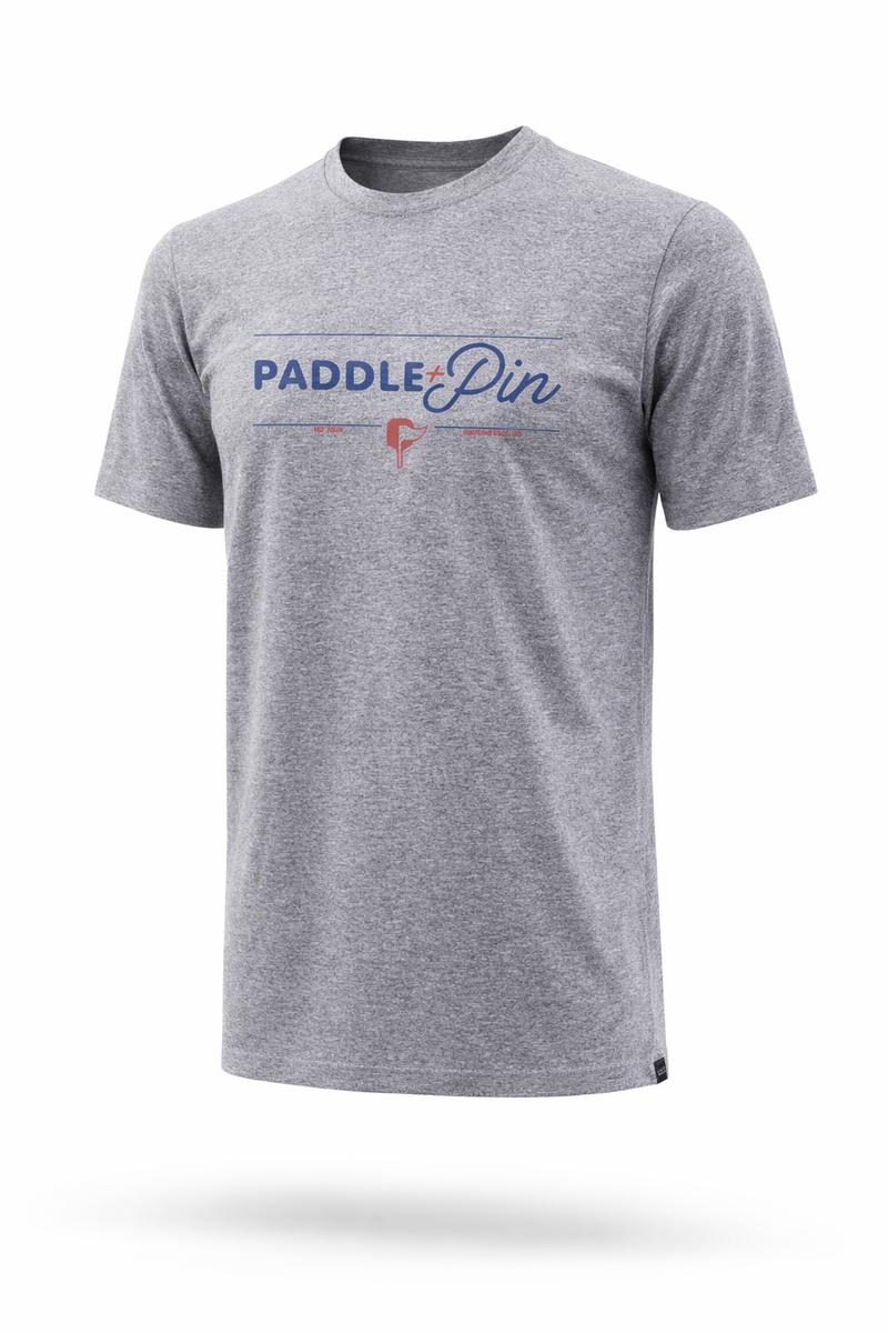 Logo Performance S/S- Heather Grey