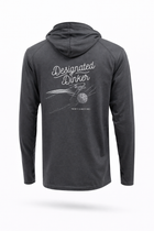Designated Dinker Performance Hoodie- Heather Dark Gray