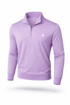 Butter Stripe Half Zip- Lavender