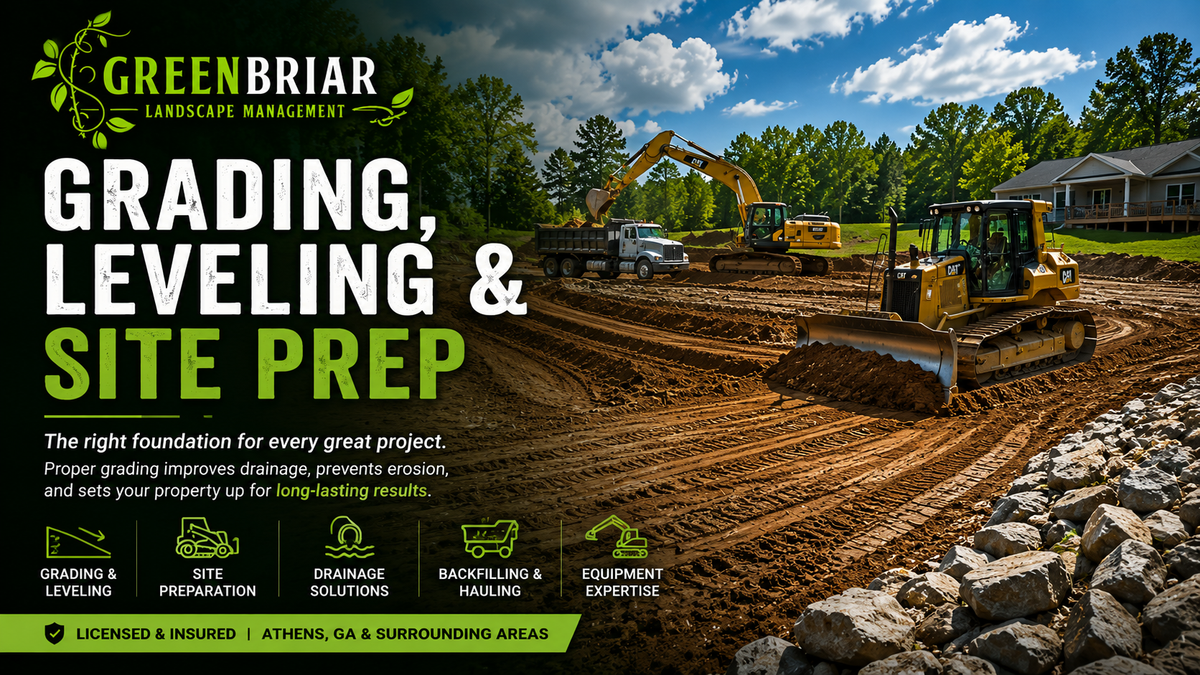 Grading & Site Prep project in Athens GA