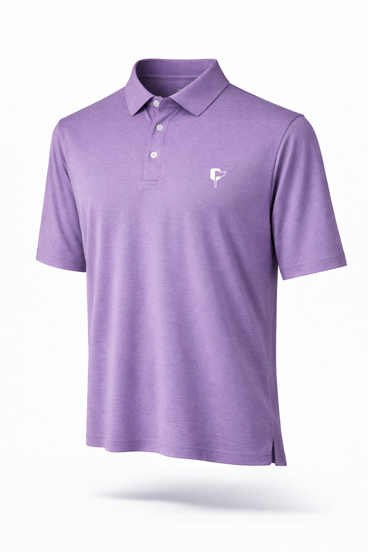 Butter Stripe Performance Polo- Napa Berry